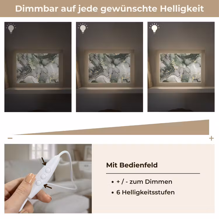 Luxe - Marmer - Groen Light Box met kabel (Tafellamp) klein -USP_dimbaarDE