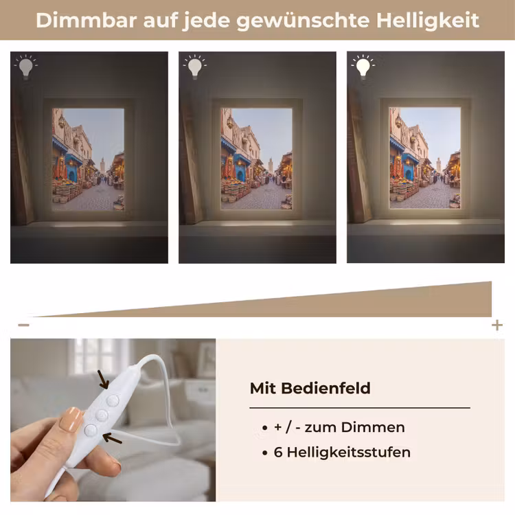 Tischlampe - Markt – Orientalisch – Farbenfroh - Markt - Oosters - Kleurrijk Light Box met kabel (Tafellamp) klein