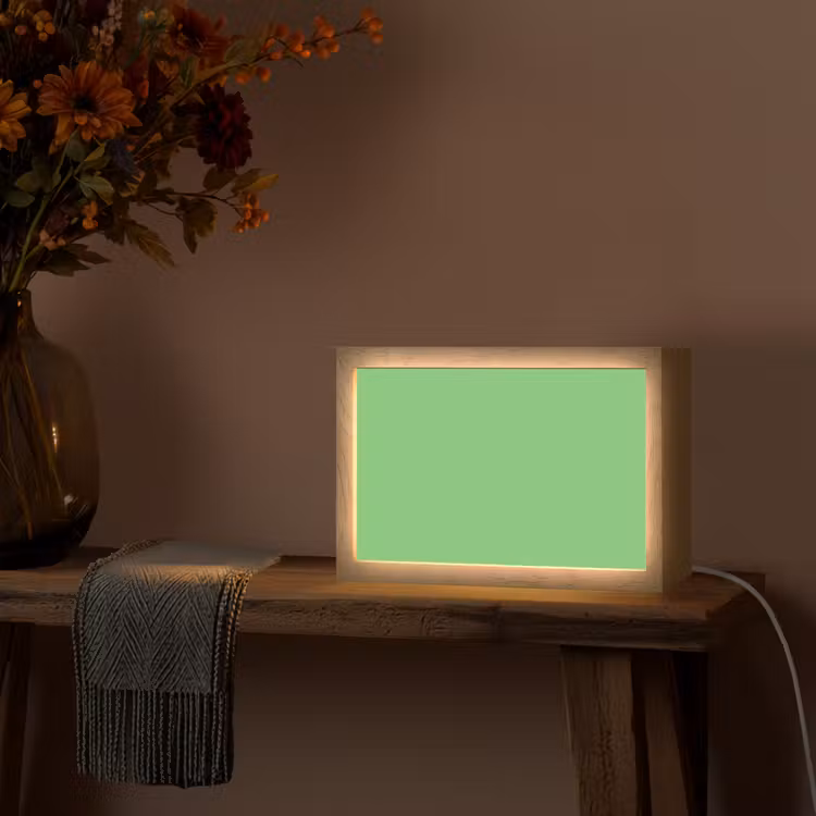 Meadow - Green - Groen Light Box met kabel (Tafellamp) klein 924 -sfeer4