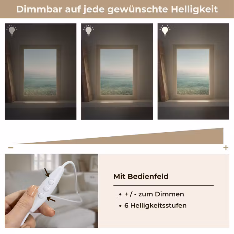 Zee - Horizon - Blauw - Mist Light Box met kabel (Tafellamp) klein -USP_dimbaarDE