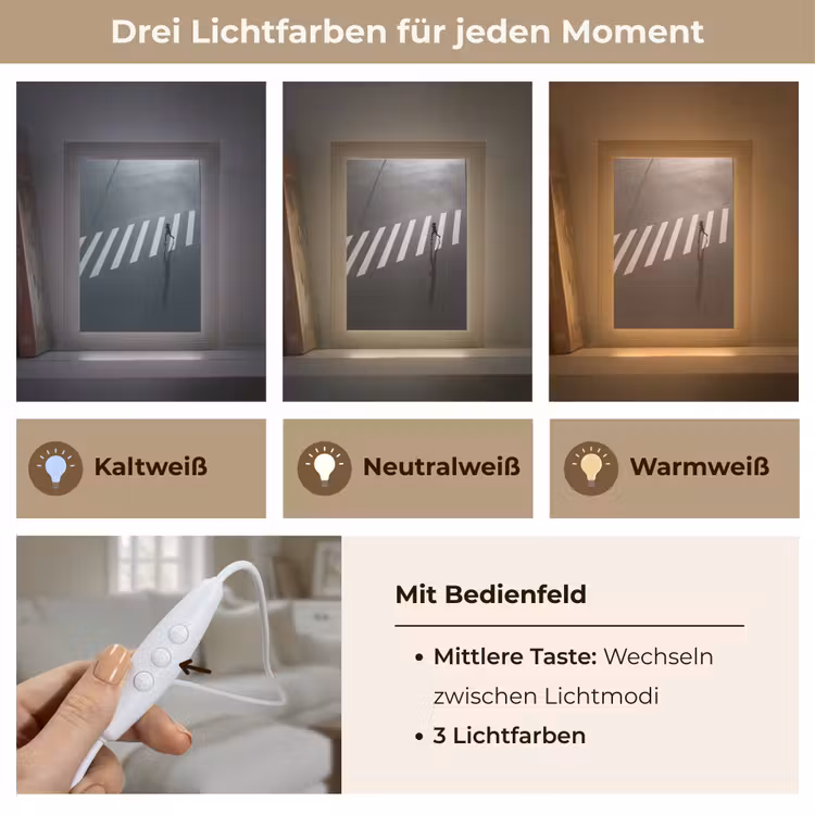 Zeebrapad - Hardloper - Zwart - Wit Light Box met kabel (Tafellamp) klein -USP_lichtkleurDE