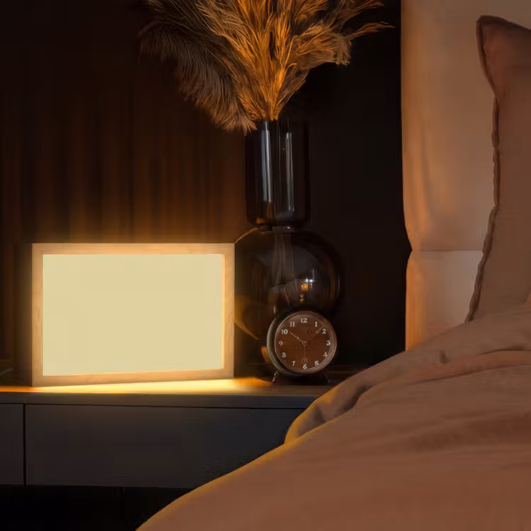 Mellow - Touch - Geel Light Box met kabel (Tafellamp) klein 924 -sfeer1