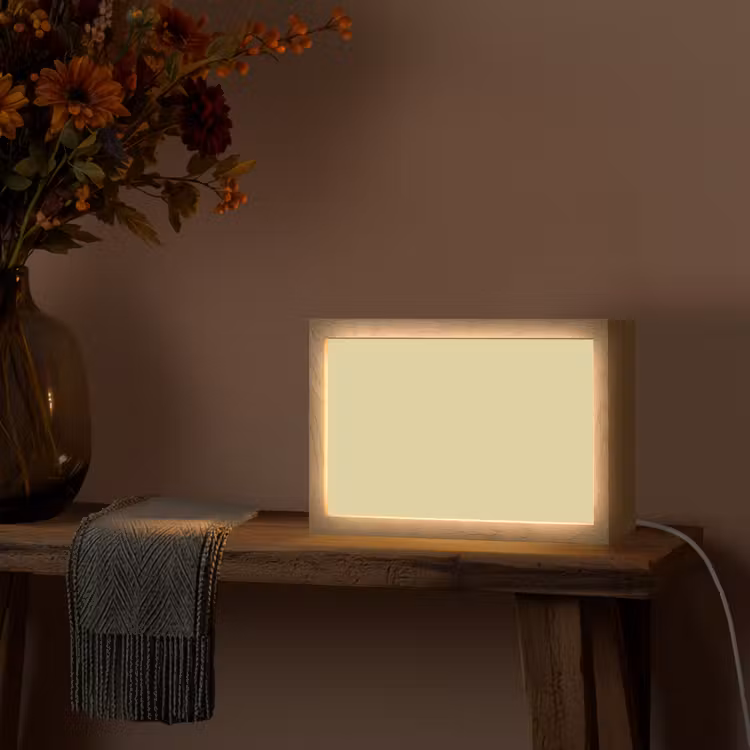 Mellow - Touch - Geel Light Box met kabel (Tafellamp) klein 924 -sfeer4