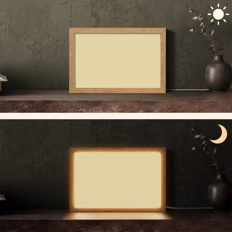 Mellow - Touch - Geel Light Box met kabel (Tafellamp) klein 924 -sfeer3