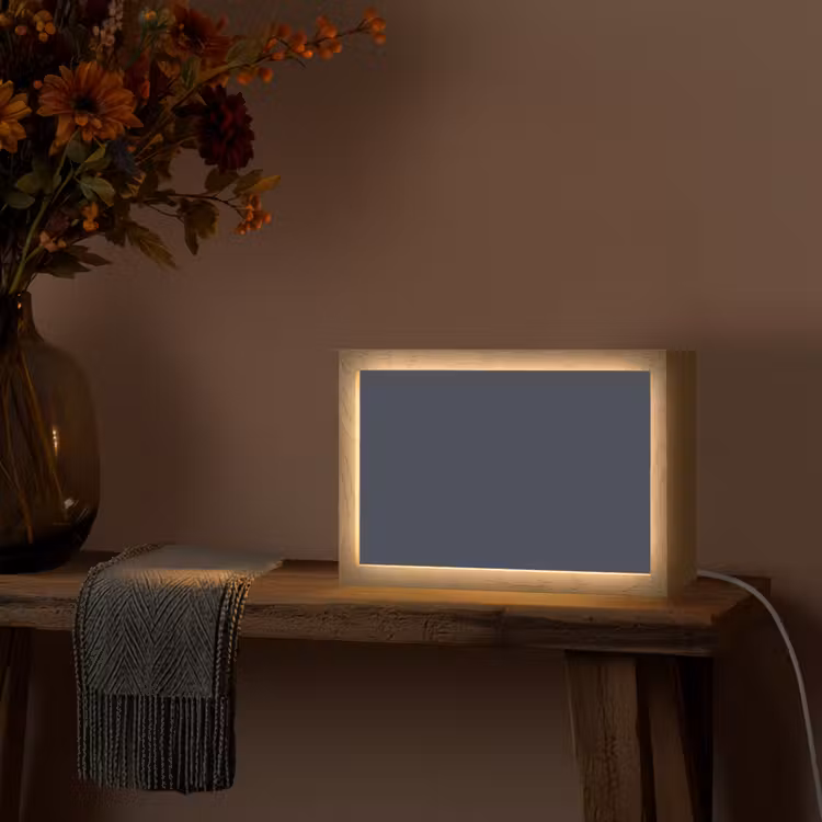 Midnight - Swing - Blauw Light Box met kabel (Tafellamp) klein 924 -sfeer4