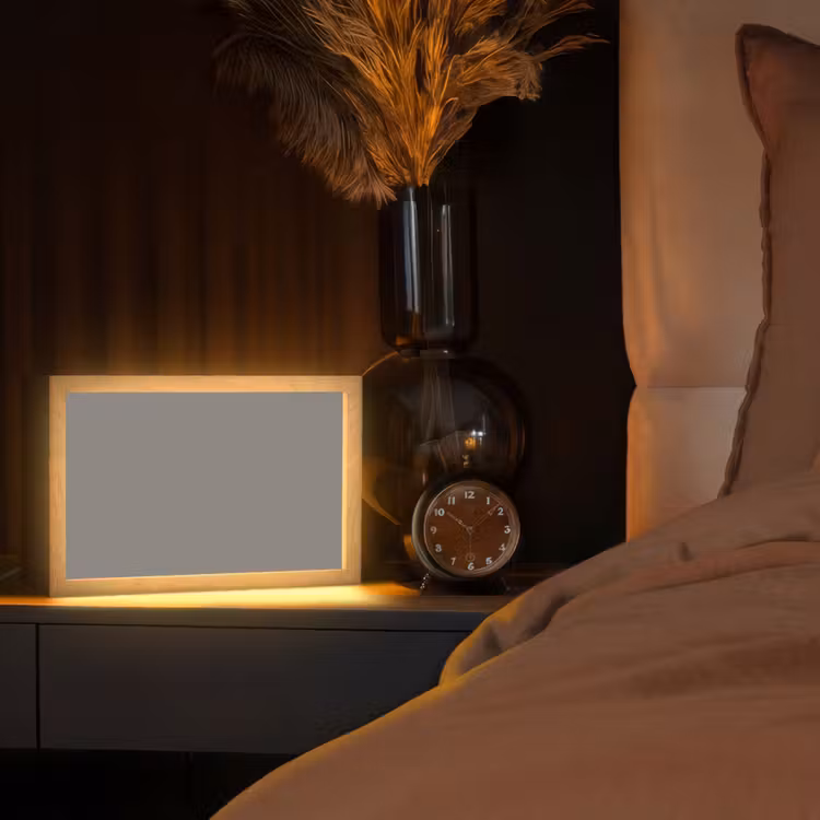 Mineral - Grey - Grijs Light Box met kabel (Tafellamp) klein 924 -sfeer1
