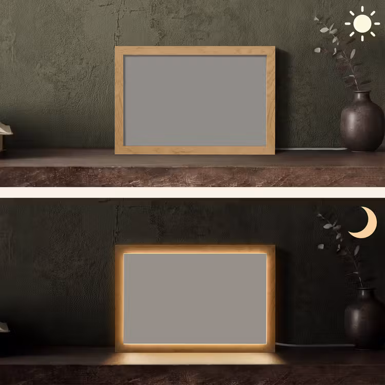 Mineral - Grey - Grijs Light Box met kabel (Tafellamp) klein 924 -sfeer3