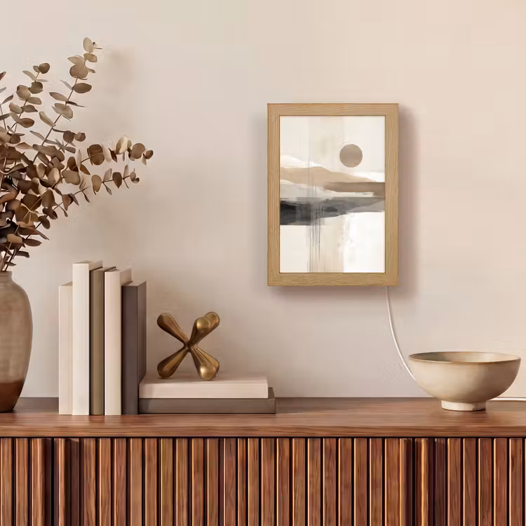 Minimalistisch - Landschap - Dimensie Light Box met kabel (Tafellamp) klein -sfeer2