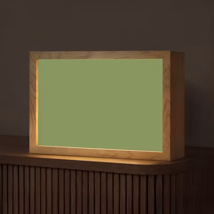 Moss - Green - Groen Light Box met kabel (Tafellamp) klein 924 -z3d_website