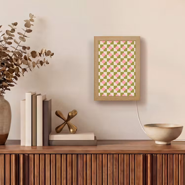 Patroon - Smileys - Blokken Light Box met kabel (Tafellamp) klein 925 -sfeer2
