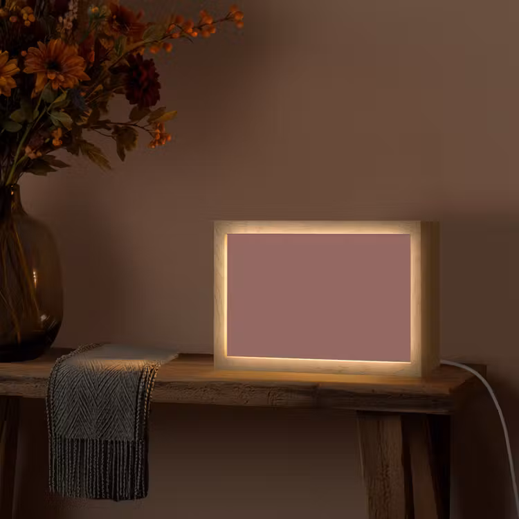 Muted - Raisin - Rood Light Box met kabel (Tafellamp) klein 924 -sfeer4