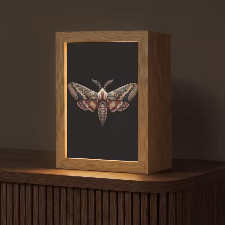 Mot - Oosterse patronen - Sierlijk Light Box met kabel (Tafellamp) klein -z3d_website