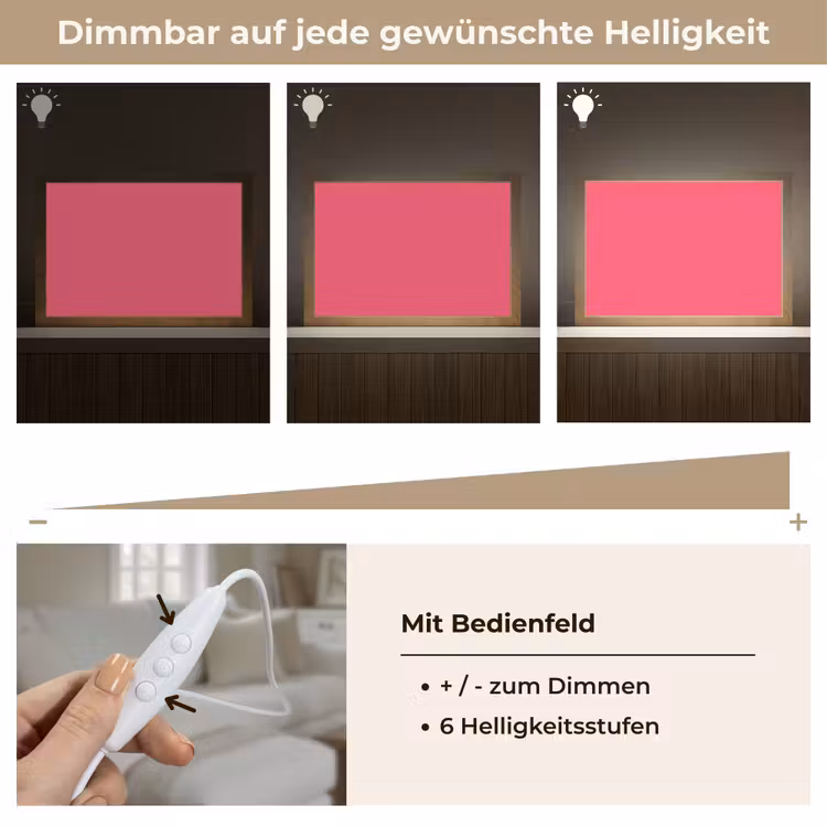 Neon - Flamingo - Roze Light Box met kabel (Tafellamp) klein 924 -USP_dimbaarDE