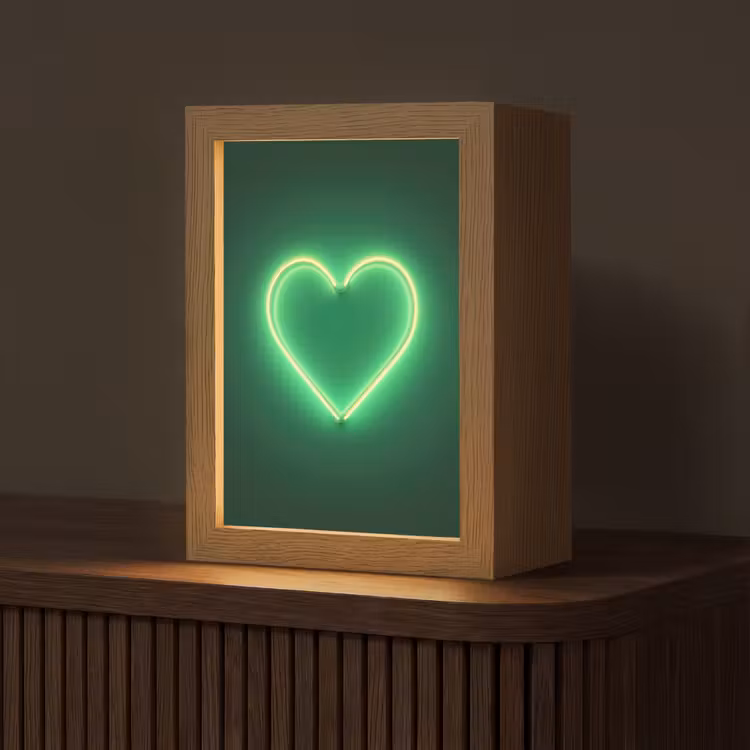 Neon - Groen - Licht Light Box met kabel (Tafellamp) klein -z3d_website
