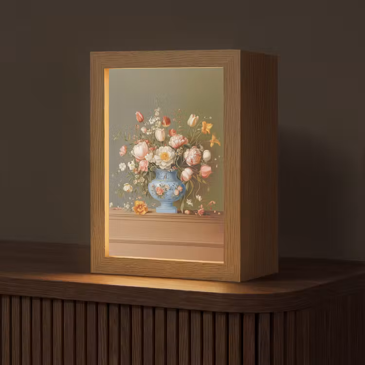 Neutral - Bloemen - Boeket - Vaas Light Box met kabel (Tafellamp) klein -z3d_website