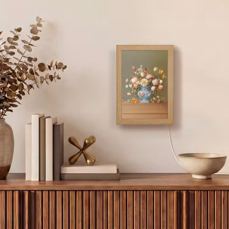 Neutral - Bloemen - Boeket - Vaas Light Box met kabel (Tafellamp) klein -sfeer2