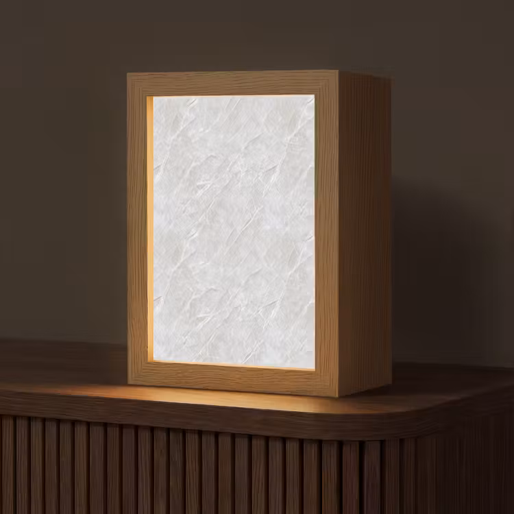 Oppervlakte - Textuur - Grijs Light Box met kabel (Tafellamp) klein 925 -z3d_website