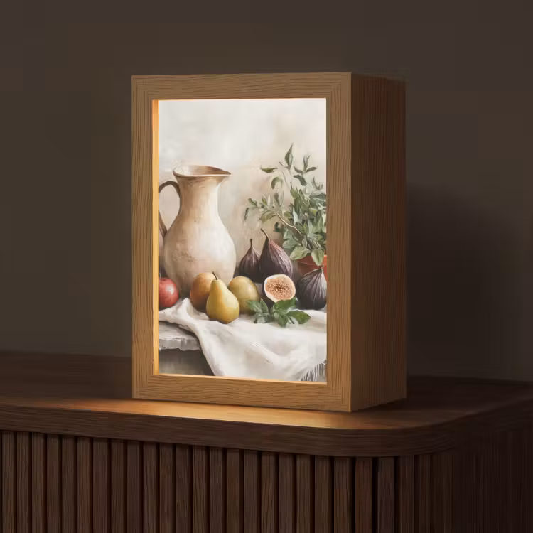 Fruit - Kruiden - Landelijk Light Box met kabel (Tafellamp) klein -z3d_website