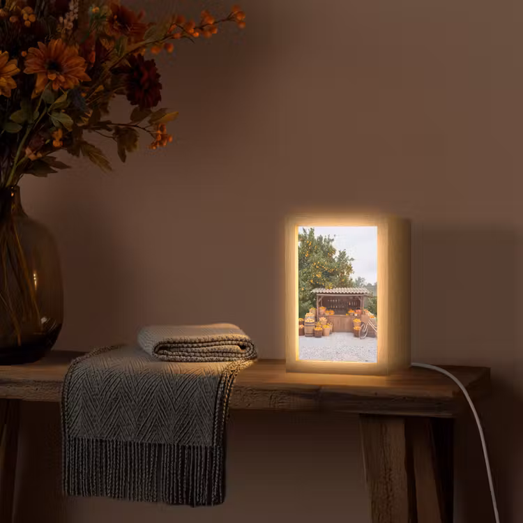 Tischlampe - Obst – Markt – Ländlich - Fruit - Markt - Landelijk Light Box met kabel (Tafellamp) klein