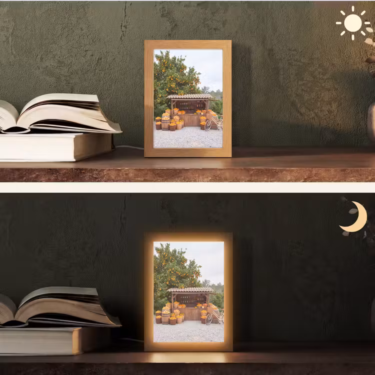 Tischlampe - Obst – Markt – Ländlich - Fruit - Markt - Landelijk Light Box met kabel (Tafellamp) klein