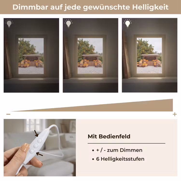 Tischlampe - Obst – Markt – Ländlich - Fruit - Markt - Landelijk Light Box met kabel (Tafellamp) klein