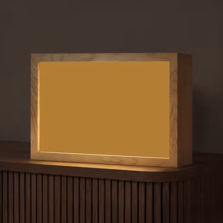 Ocre - Gold - Geel Light Box met kabel (Tafellamp) klein 924 -z3d_website