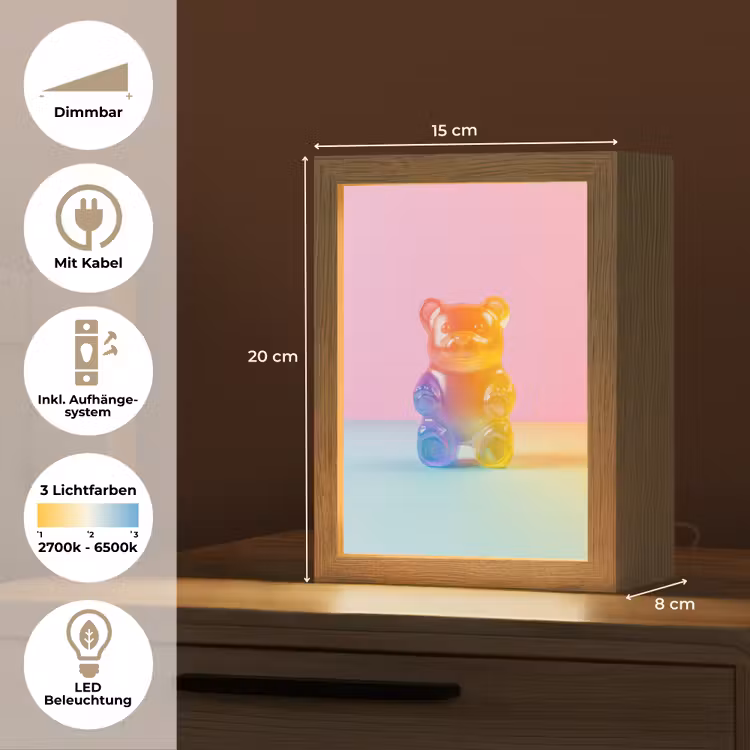 Pastel - Snoep Light Box met kabel (Tafellamp) klein -USP_DE