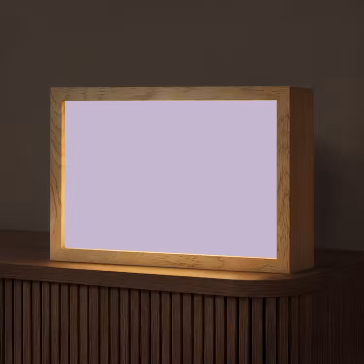 Pastel - Lilac - Paars Light Box met kabel (Tafellamp) klein 924 -z3d_website