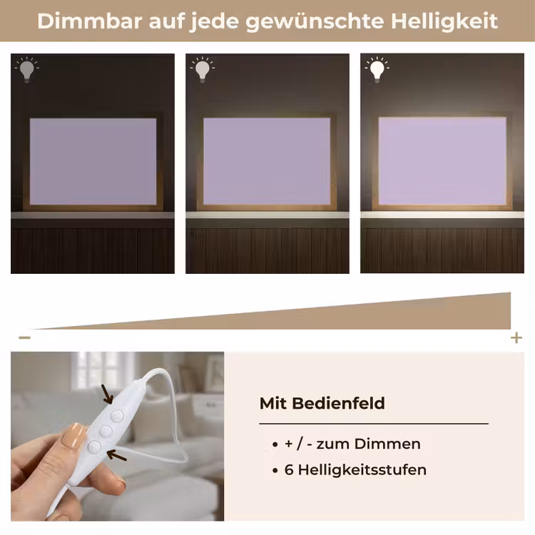 Pastel - Lilac - Paars Light Box met kabel (Tafellamp) klein 924 -USP_dimbaarDE
