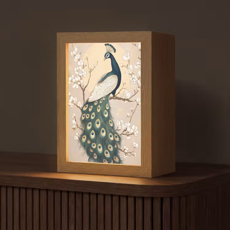 Pauw - Tak - Bloemen Light Box met kabel (Tafellamp) klein -z3d_website