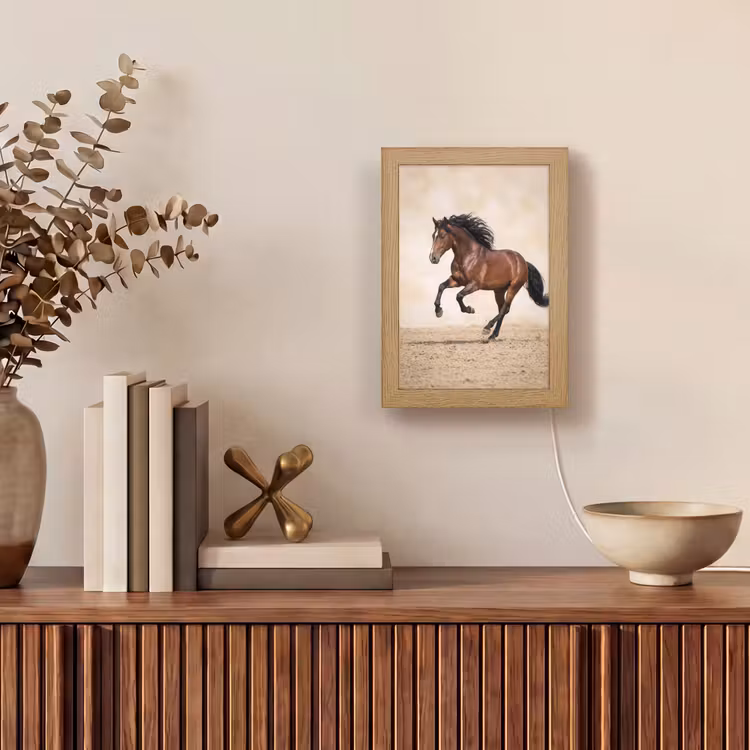 Paard - Galop - Energie Light Box met kabel (Tafellamp) klein -sfeer2