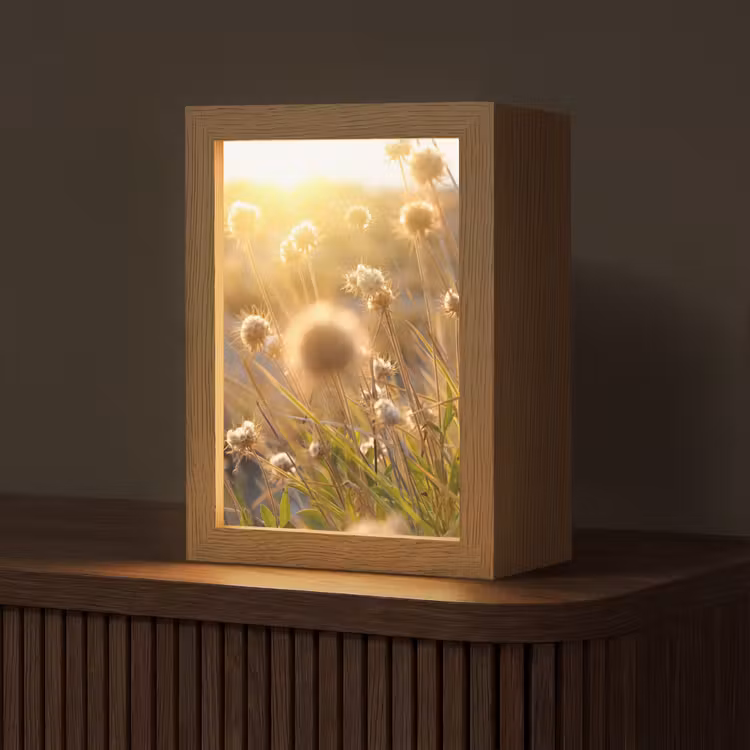 Planten - Natuur - Bloemen - Zon - Horizon Light Box met kabel (Tafellamp) klein -z3d_website
