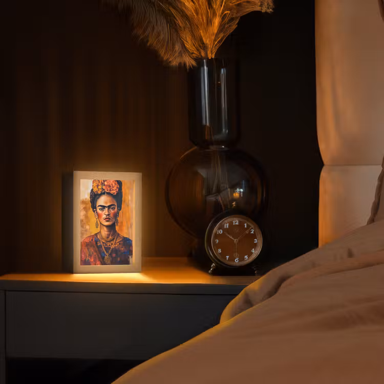 Portret - Sieraden - Schilderachtig Light Box met kabel (Tafellamp) klein -sfeer1