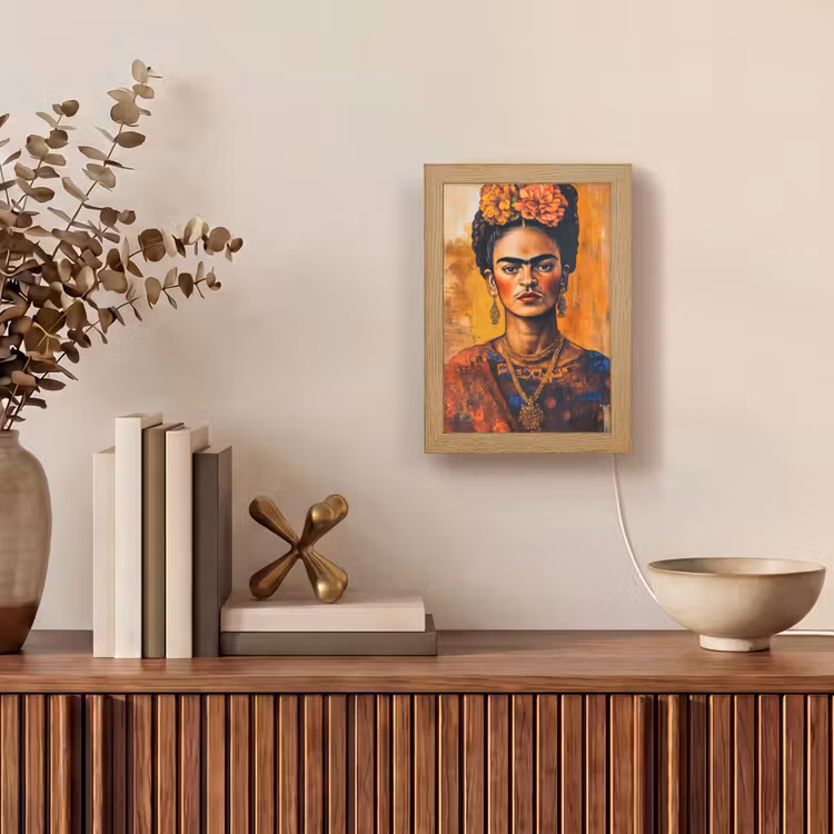 Portret - Sieraden - Schilderachtig Light Box met kabel (Tafellamp) klein -sfeer2