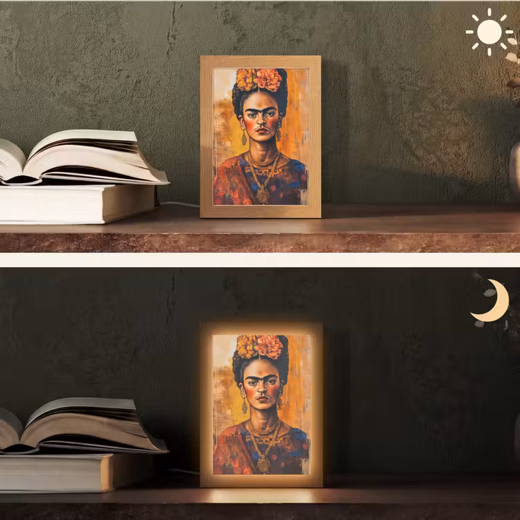 Portret - Sieraden - Schilderachtig Light Box met kabel (Tafellamp) klein -sfeer3