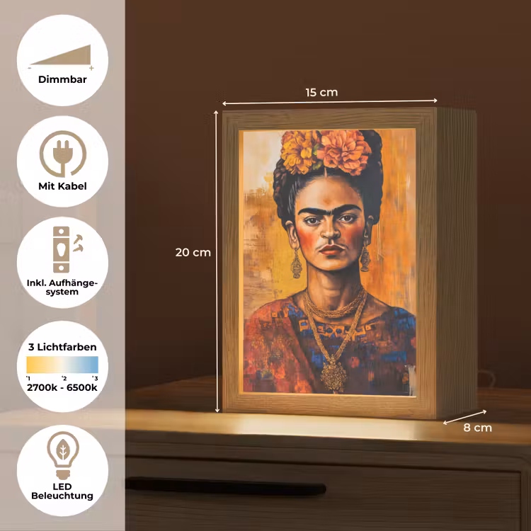 Portret - Sieraden - Schilderachtig Light Box met kabel (Tafellamp) klein -USP_DE