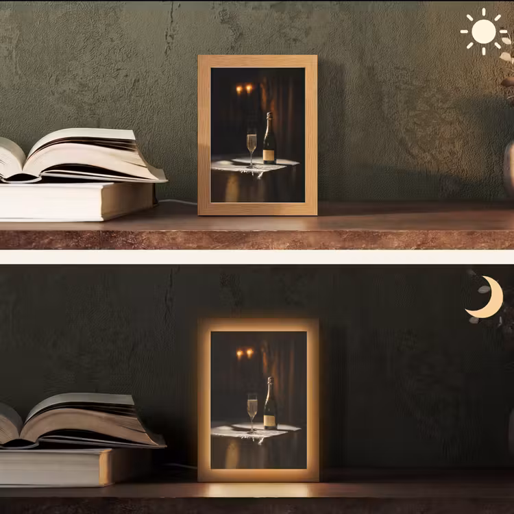Prosecco - Bubbels - Sfeervol - Drank Light Box met kabel (Tafellamp) klein -sfeer3