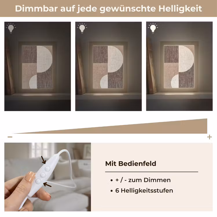 Raster - Halve cirkels - Contrast Light Box met kabel (Tafellamp) klein -USP_dimbaarDE