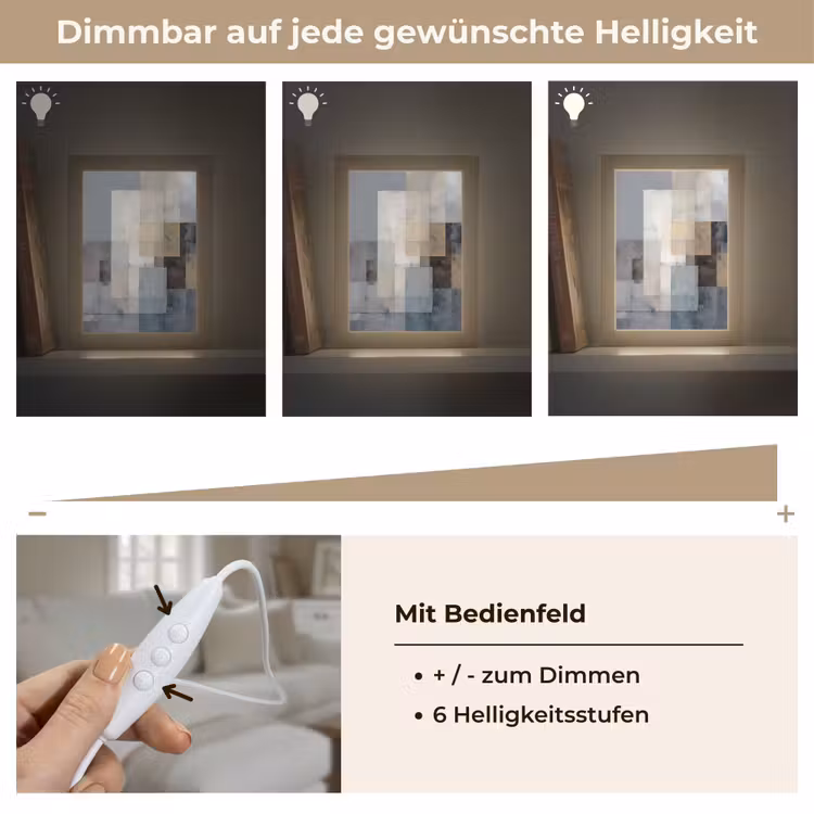 Rechthoeken - Abstract - Blauw Light Box met kabel (Tafellamp) klein -USP_dimbaarDE