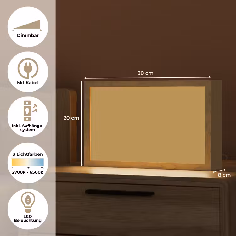 Rhythmic - Ochre - Geel Light Box met kabel (Tafellamp) klein 924 -USP_DE
