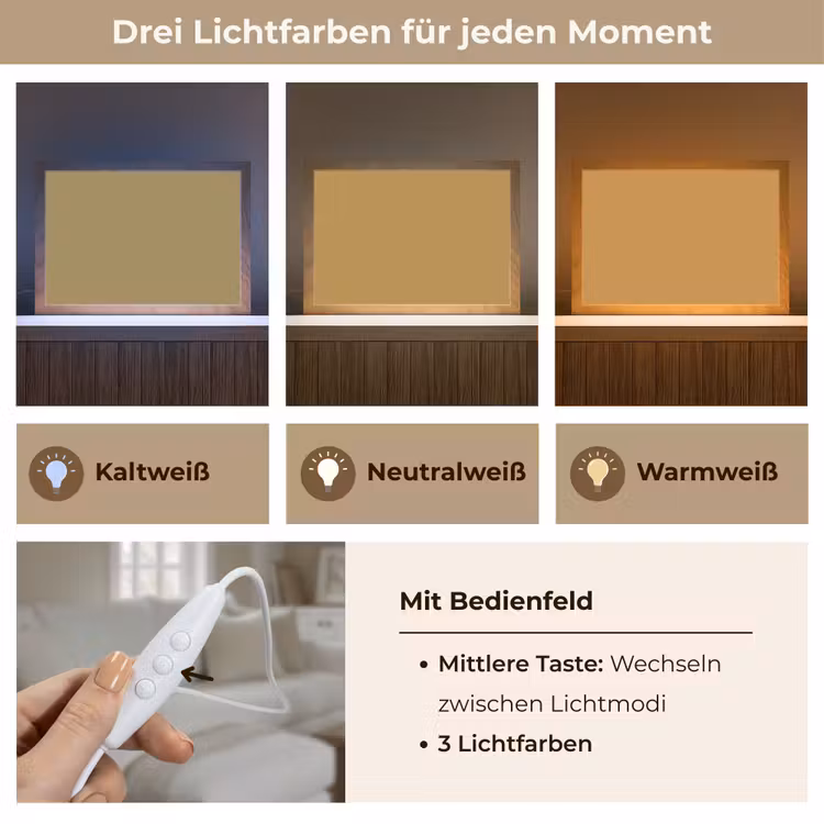 Rhythmic - Ochre - Geel Light Box met kabel (Tafellamp) klein 924 -USP_lichtkleurDE