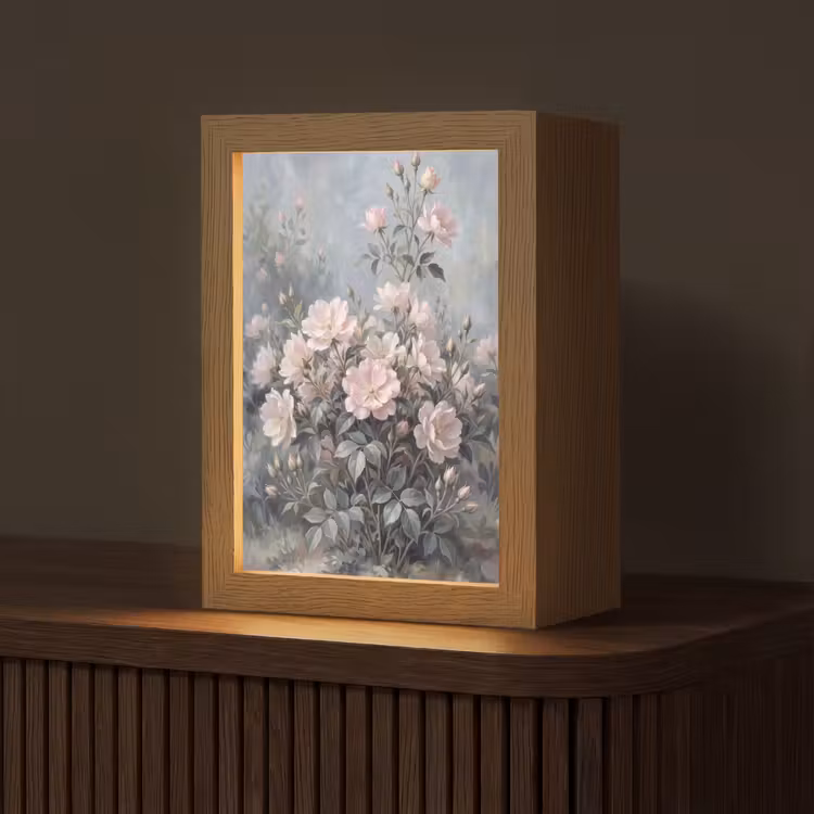 Rozen - Illustratie - Roze Light Box met kabel (Tafellamp) klein -z3d_website