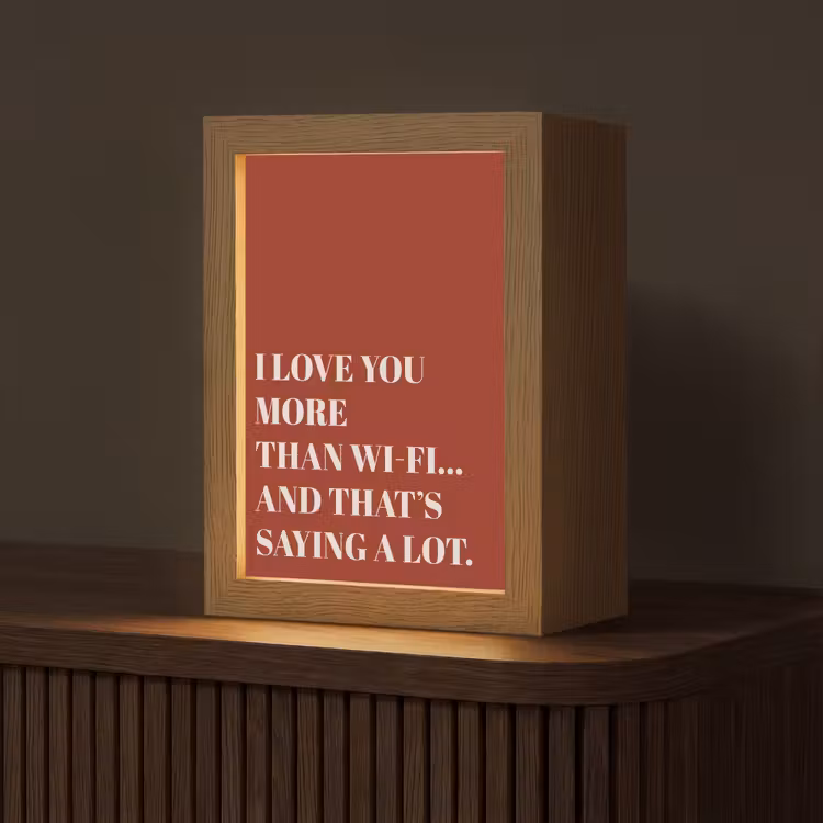 Rood - Quote - Liefde Light Box met kabel (Tafellamp) klein -z3d_website