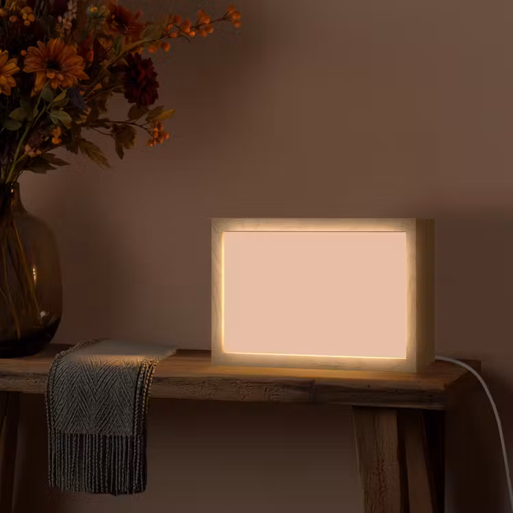 Blush - Terracotta - Nude Light Box met kabel (Tafellamp) klein 924 -sfeer4