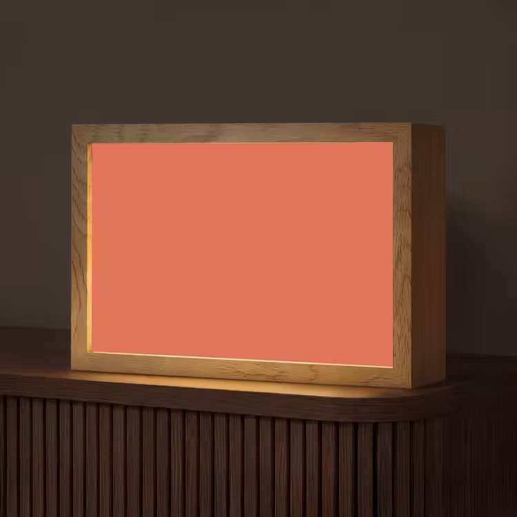 Rustic - Clay - Oranje Light Box met kabel (Tafellamp) klein 924 -z3d_website