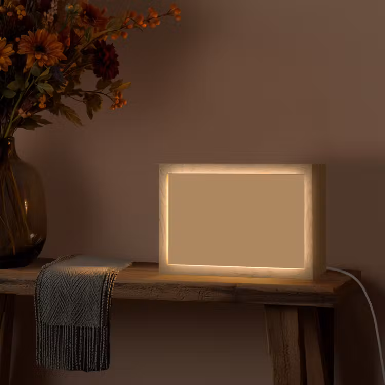 Sahara - Earth - Oranje Light Box met kabel (Tafellamp) klein 924 -sfeer4