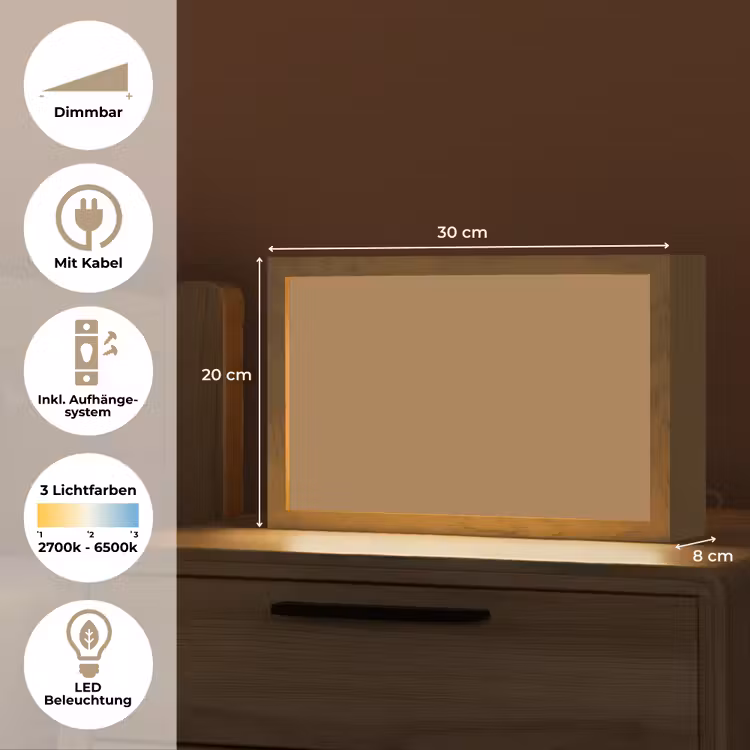 Sahara - Earth - Oranje Light Box met kabel (Tafellamp) klein 924 -USP_DE