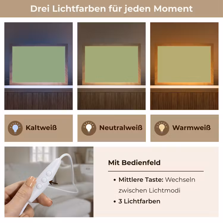 Sage - Green - Groen Light Box met kabel (Tafellamp) klein 924 -USP_lichtkleurDE