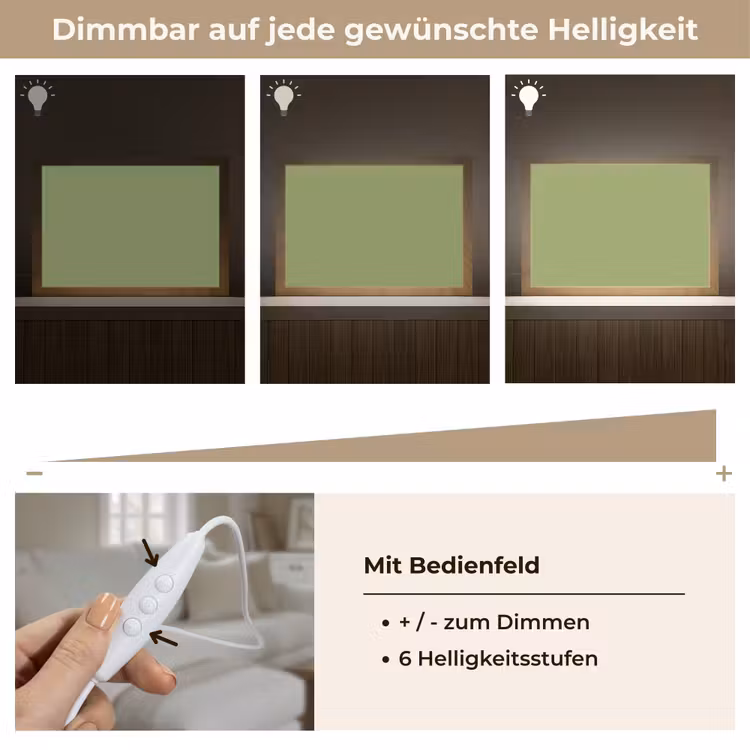 Sage - Green - Groen Light Box met kabel (Tafellamp) klein 924 -USP_dimbaarDE