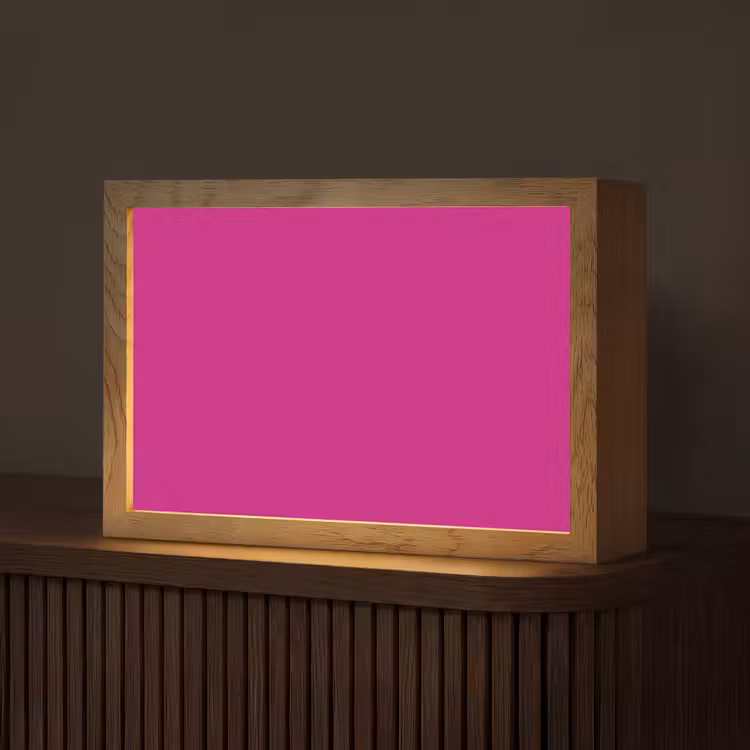 Velvet - Magenta - Roze Light Box met kabel (Tafellamp) klein 924 -z3d_website